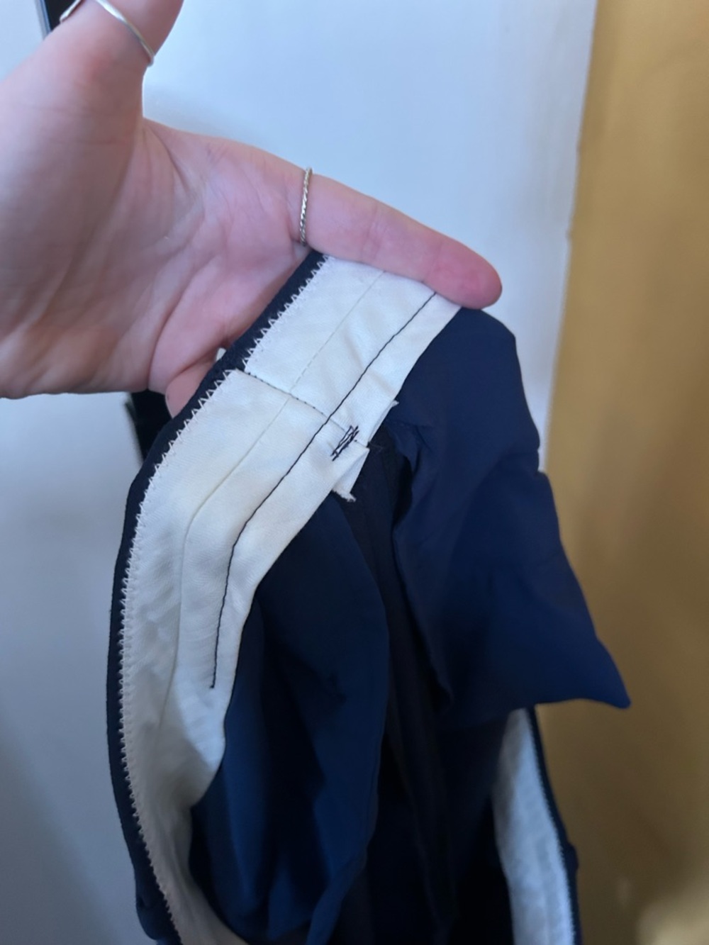 J. Crew Wide-leg Essential Pants City Crepe Trousers Preppy Career Navy Blue 18 - Picture 6 of 7